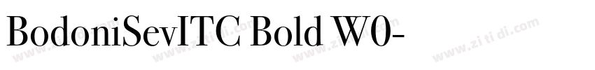 BodoniSevITC Bold W0字体转换